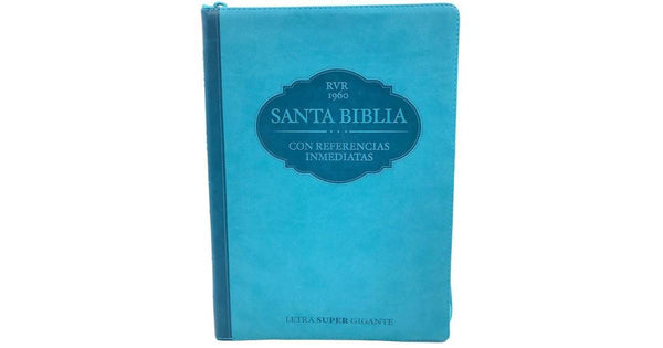 BIBLIA RVR 1960 LETRA SUPERGIGANTE (turquesa)
