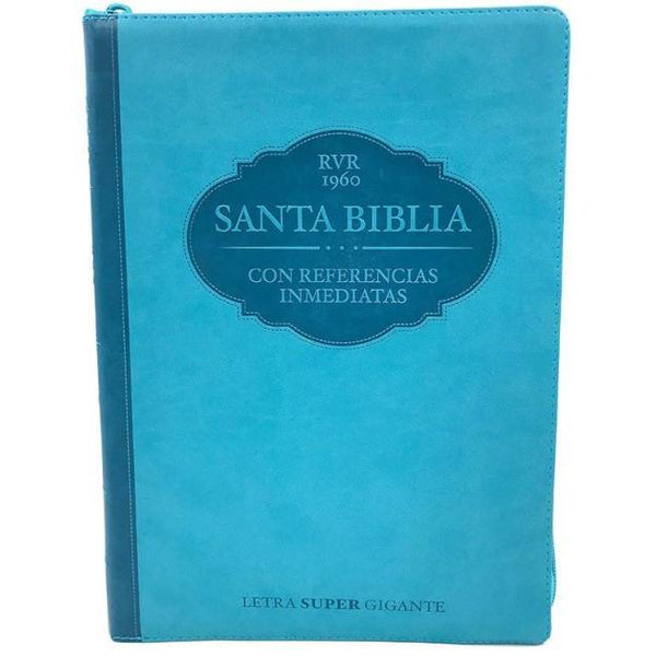 BIBLIA RVR 1960 LETRA SUPERGIGANTE (turquesa)