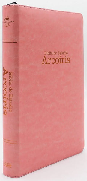 Biblia De Estudio Arcoíris Edición Especial (Rosa)