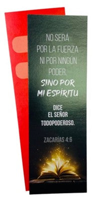 Separador Si no por Mi Espíritu ( Zacarias 4:6) — disponible en La Librería del Evangelio