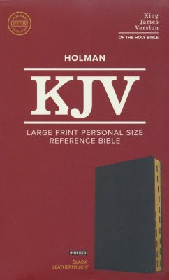 KJV Large Print Personal Size Reference Bible Black with Index
