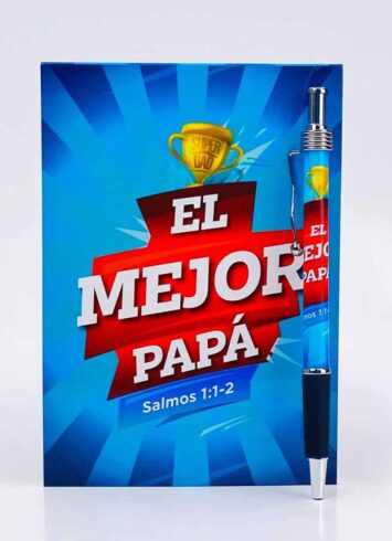 Libreta + Bolígrafo El Mejor Papá - Salmos 1:1-2