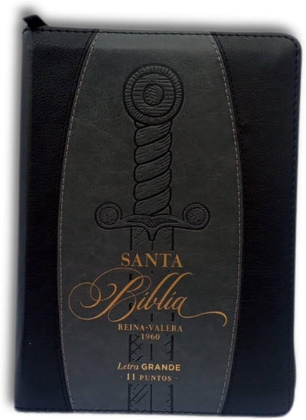 Santa Biblia compacta con zipper