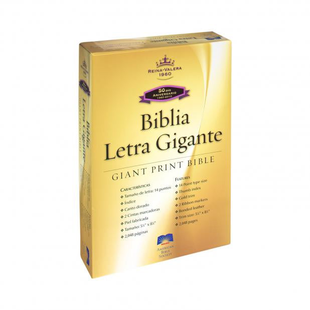 Biblia letra gigante reina Valera — disponible en La Librería del Evangelio