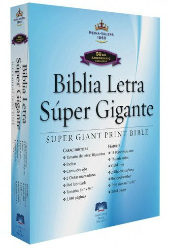 BIBLIA LETRA SUPER GIGANTE , RVR90 Super Large Print (Spanish Edition)