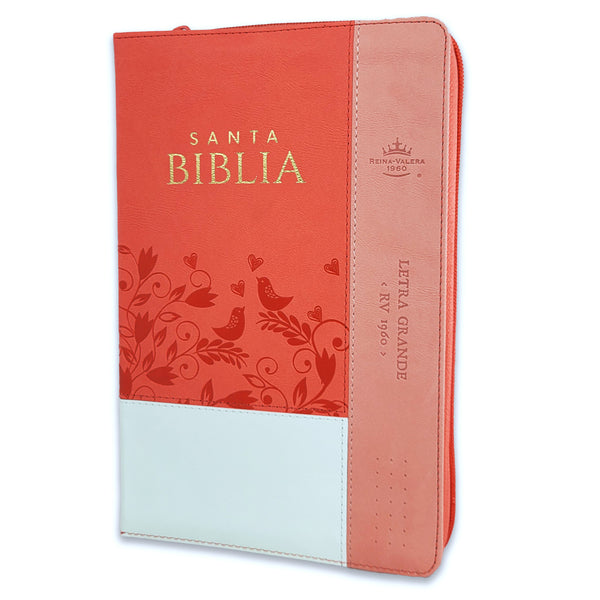Santa Biblia REINA VALERA 1960 letra grande con zipper