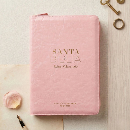 Santa Biblia Reina Valera 1960 Letra Supergigante con zipper/ indice