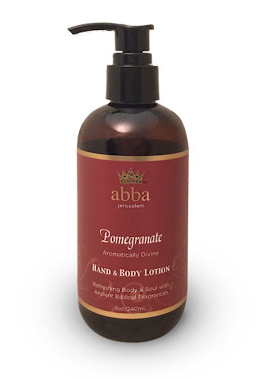 Pomegranate hand & body lotion — available at The Gospel Bookstore
