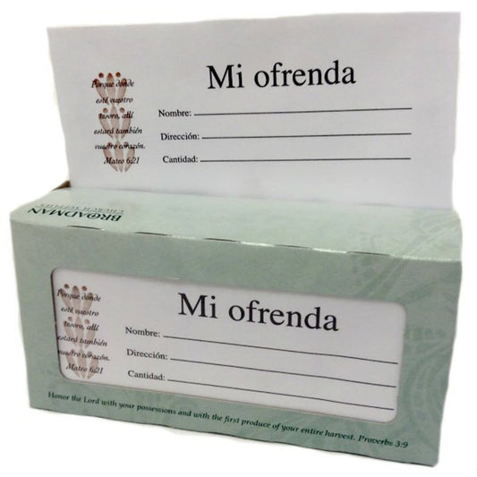 Sobres mi ofrenda