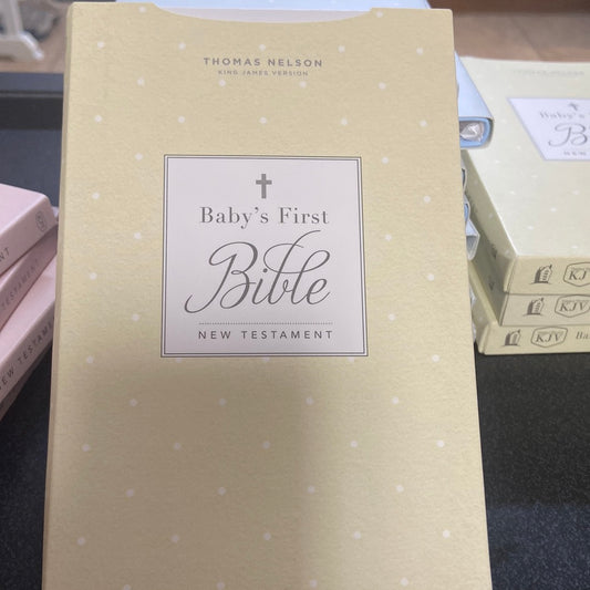 Baby's First Bible New Testament white — available at The Gospel Bookstore