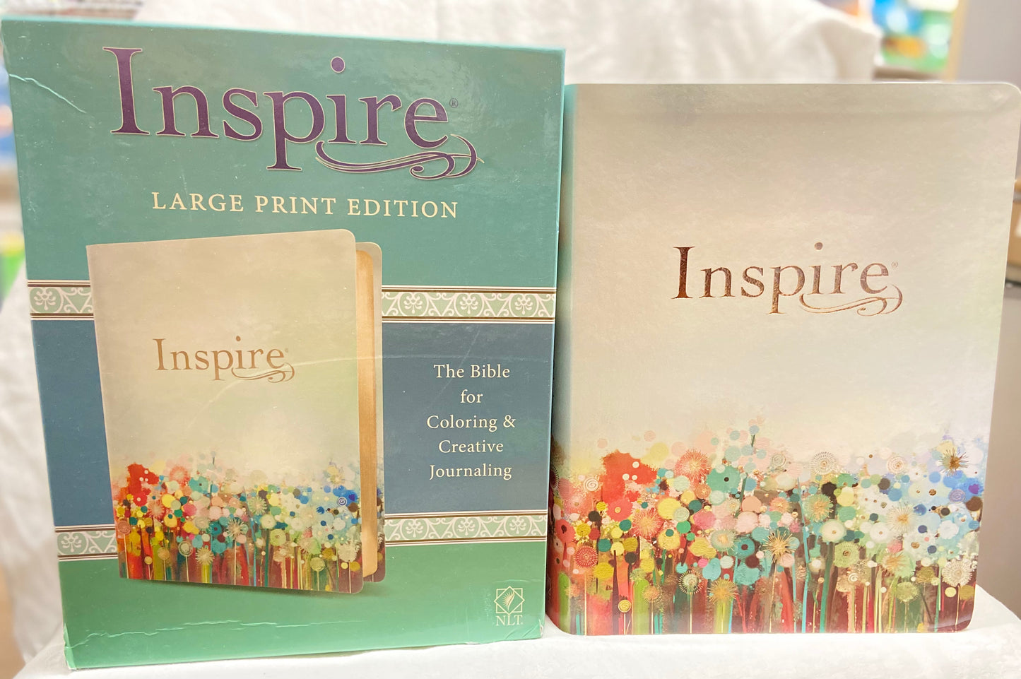 Inspire Bible large print — available at The Gospel Bookstore