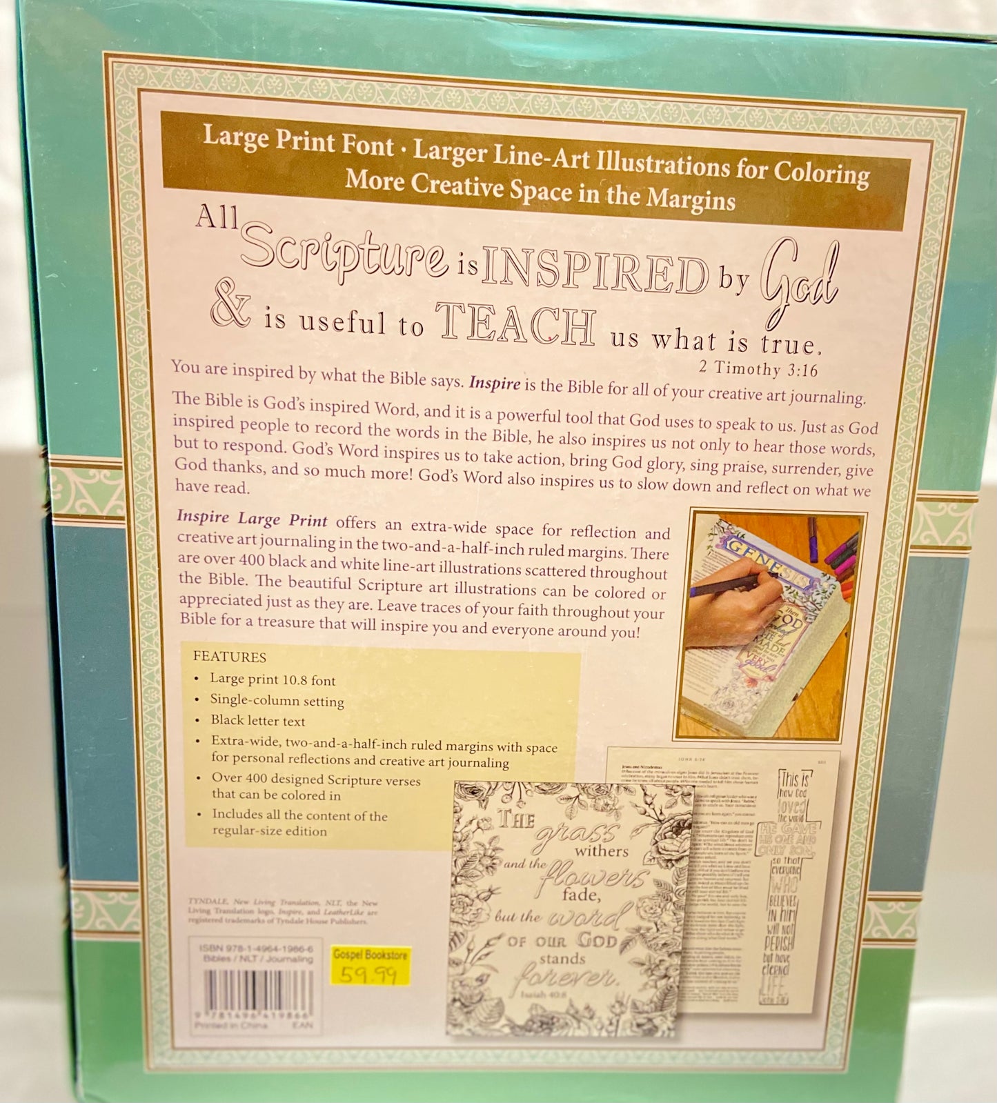Inspire Bible large print — photo 3, The Gospel Bookstore