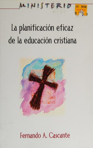 La planificacion eficaz de la educacion cristiana book cover