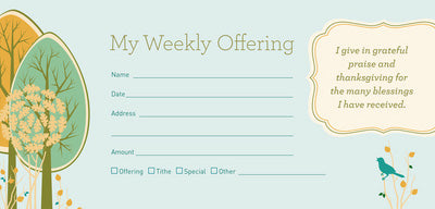 My Weekly Offering - Offering Envelopes — available at The Gospel Bookstore