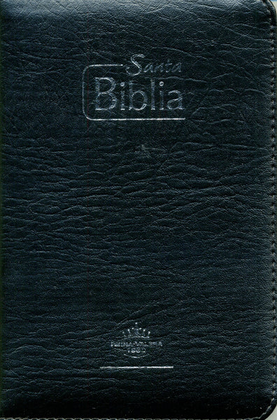 Biblia Edición Misionera para Evangelizar con Cierre - Reina Valera 1960 - imitación piel color negro