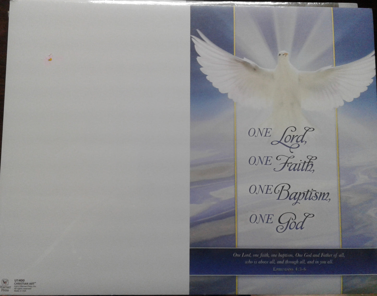 Baptism Bulletin — available at The Gospel Bookstore
