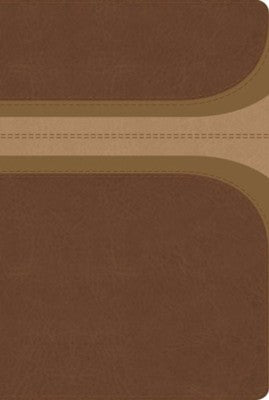 RVR 1960 Biblia de Estudio Arco Iris, canela y damasco, símil piel, RVR 1960 Rainbow Study Bible, Brown and Tan LeatherTouch