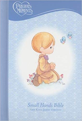 NKJV, Holy Bible, Precious Moments, Blue, Hardcover Hardcover – October 12, 