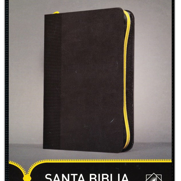 NTV Santa Biblia, Edicion ziper letra grande con referencias LeatherLike, Black