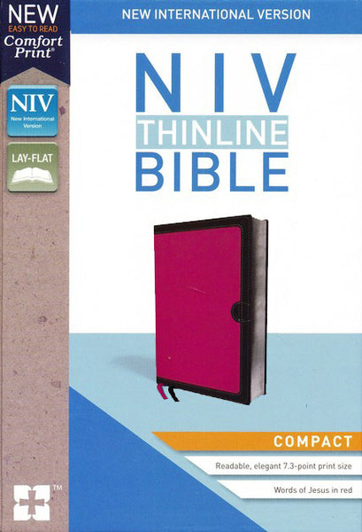 NIV Thinline Bible Compact Pink and Brown, Imitation Leather