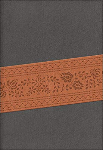RVR 1960 Biblia Letra Grande Tamaño Manual, gris/marrón edición símil piel con índice y cierre (Spanish Edition)