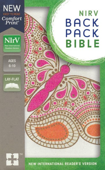 NIrV Backpack Bible--flexcover, pink butterfly

ZONDERKIDZ / IMITATION LEATHER