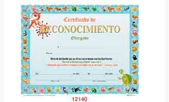 CERTIFICADO RECONOCIMIENTOS DE NIÑOS