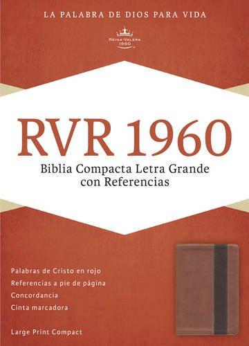 BIBLIA RVR60 COMPACTA LETRA GRANDE REFERENCIAS IMITACION PIEL COBRE MARRON PROFUNDO