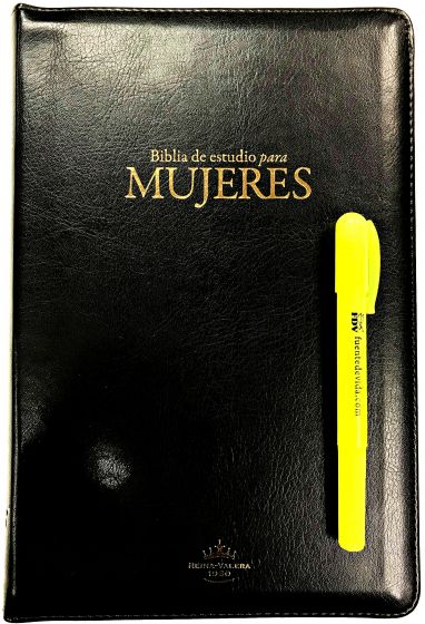 Biblia de Estudio para Mujeres con Cierre y Bolsillo, Reina-Valera 1960, imitación piel, negro co... — imagen 2, La Librería del Evangelio