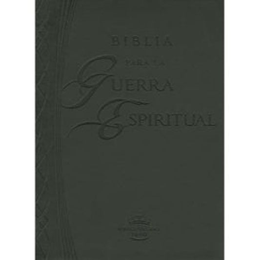 BIBLIA PARA LA GUERRA ESPIRITUAL (IMITACIÓN PIEL NEGRA) — disponible en La Librería del Evangelio