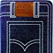 Biblia Letra Grande Tamaño Manual Tela Jean Azul con Cierre e Index RVR1960