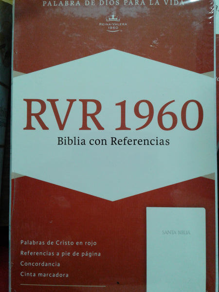 RVR 1960 Biblia con Referencias, blanco 