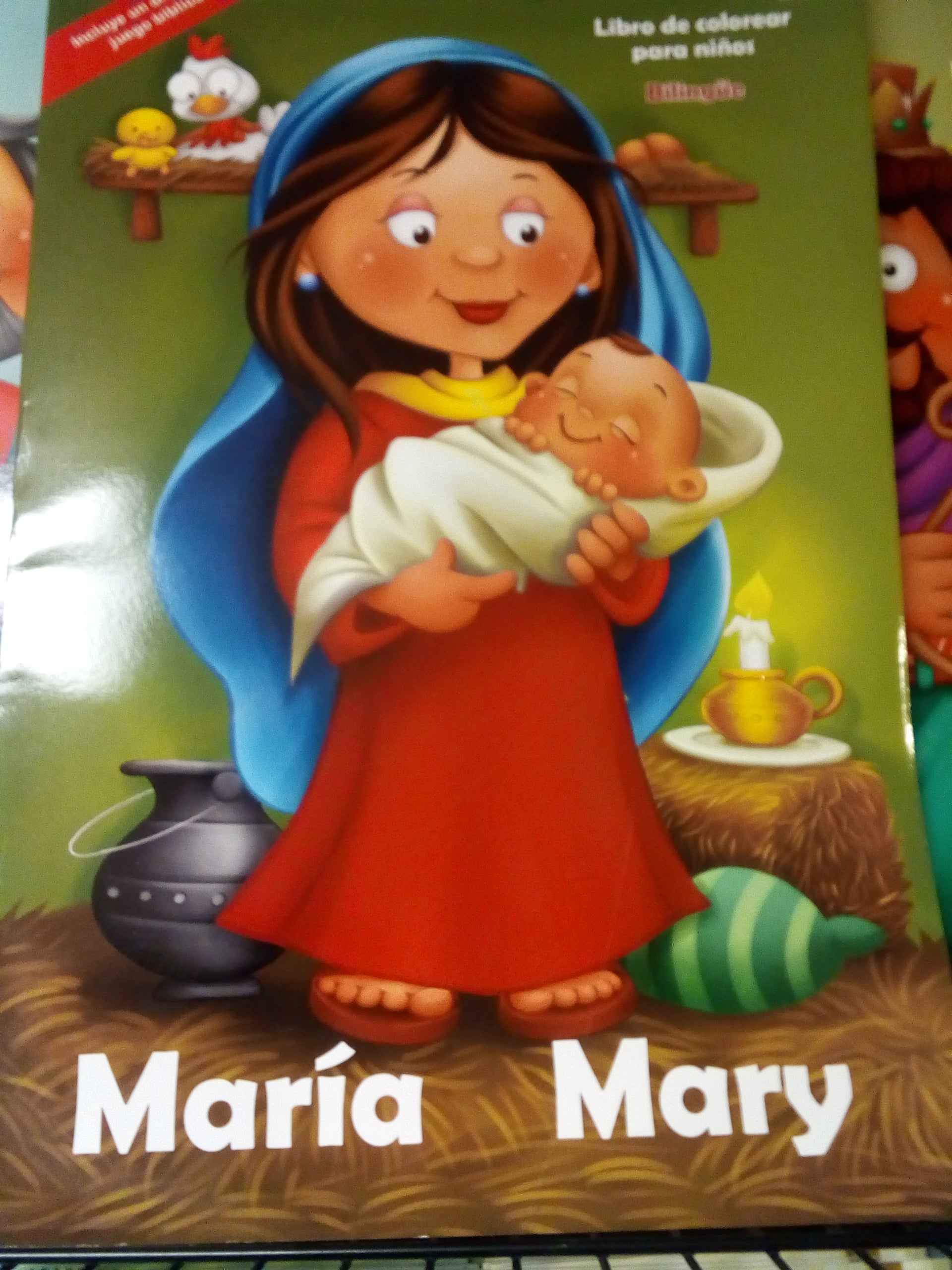 Maria Mary coloring book — available at The Gospel Bookstore