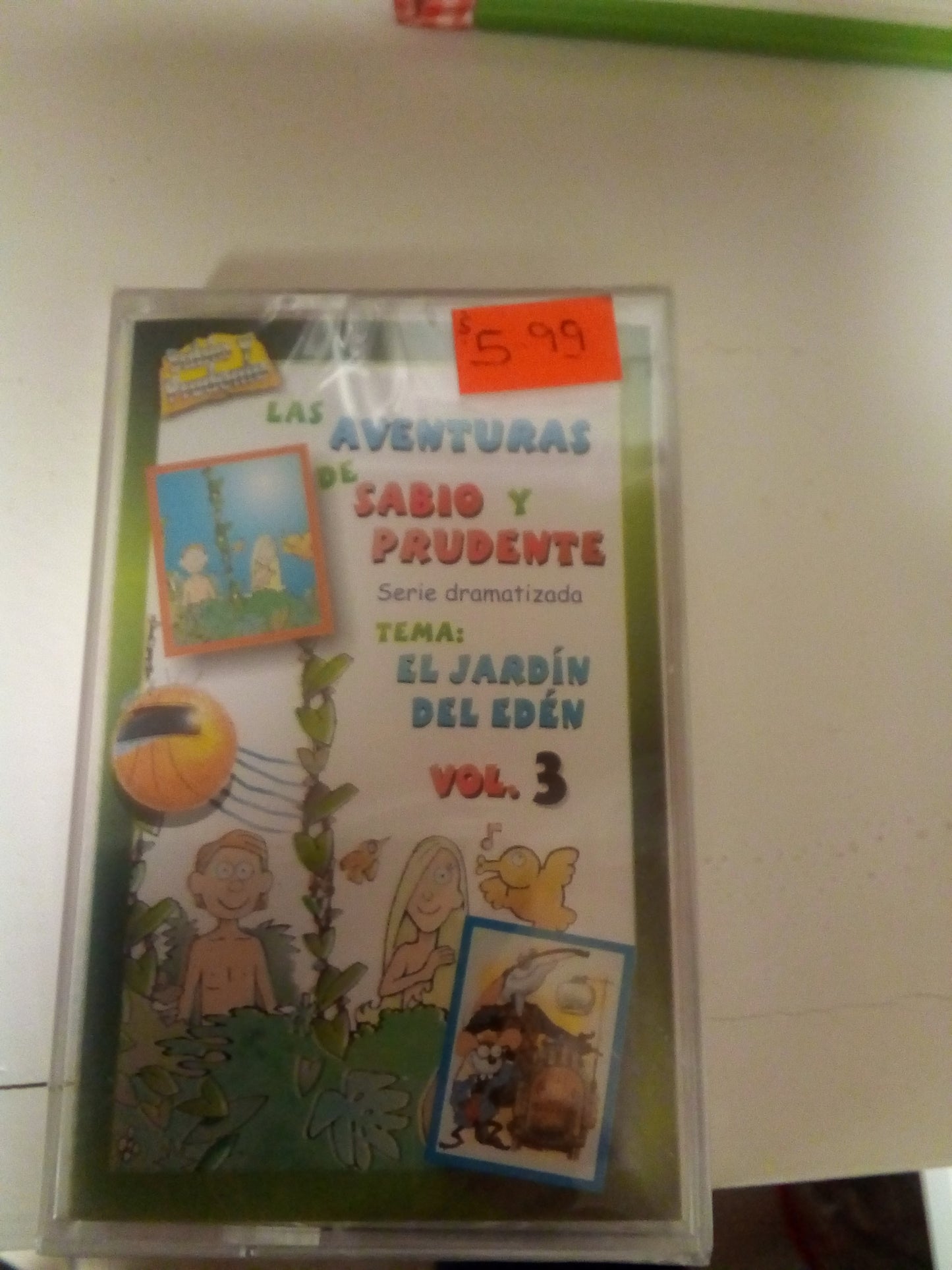 Cassette Las aventuras de sabio y prudente vol3 — disponible en La Librería del Evangelio