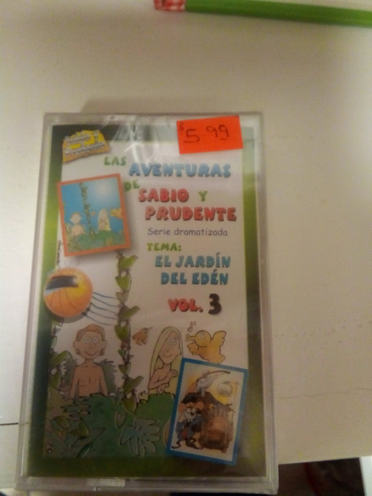 Cassette Las aventuras de sabio y prudente vol3 — disponible en La Librería del Evangelio