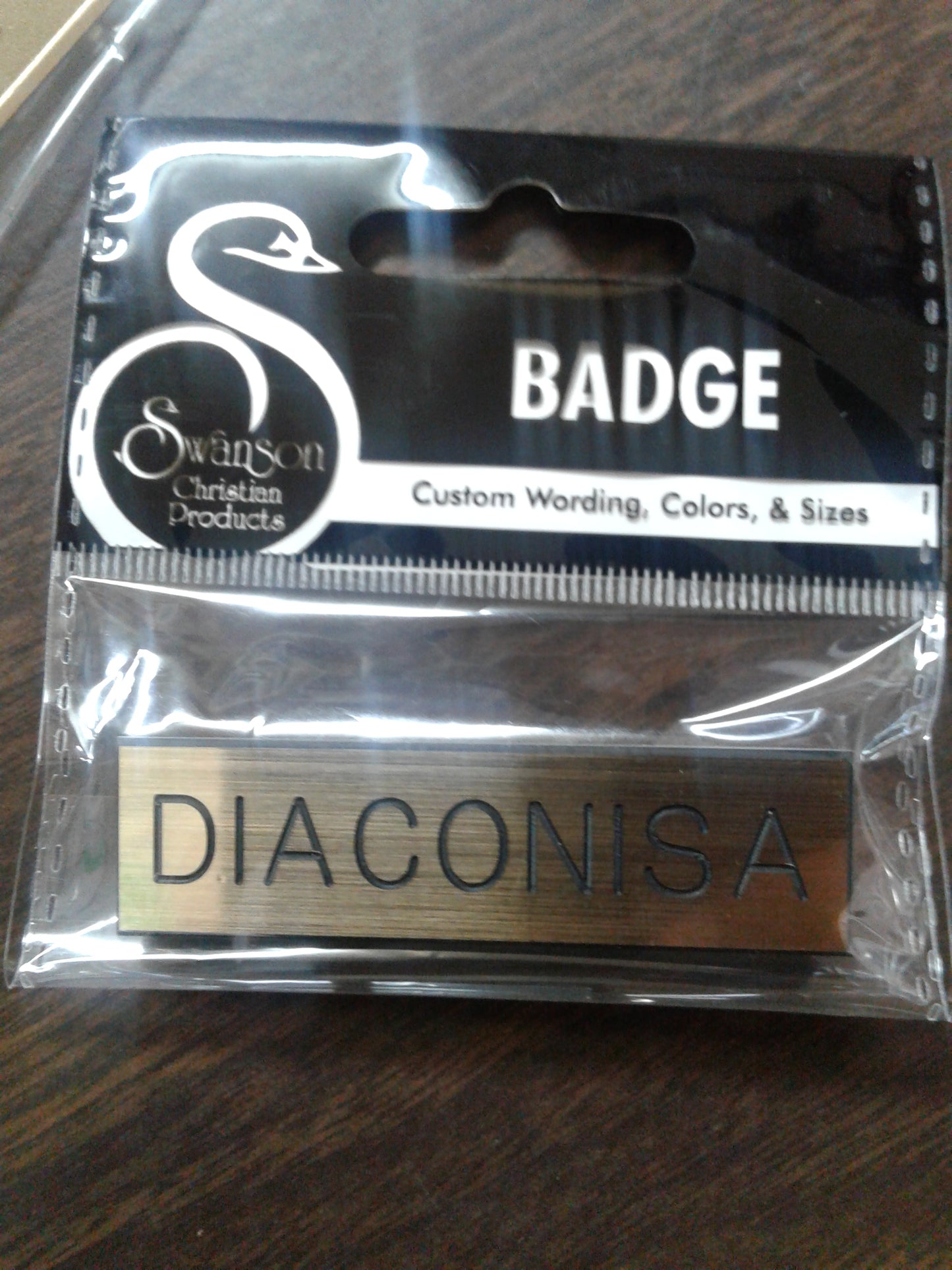Badge Diaconisa — available at The Gospel Bookstore