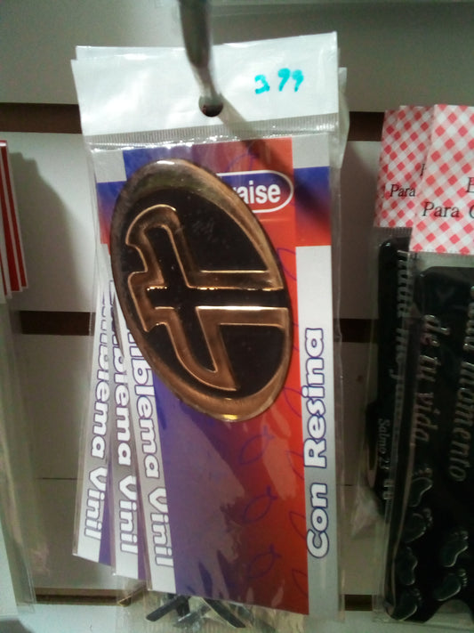 Emblema vinil con resina — disponible en La Librería del Evangelio