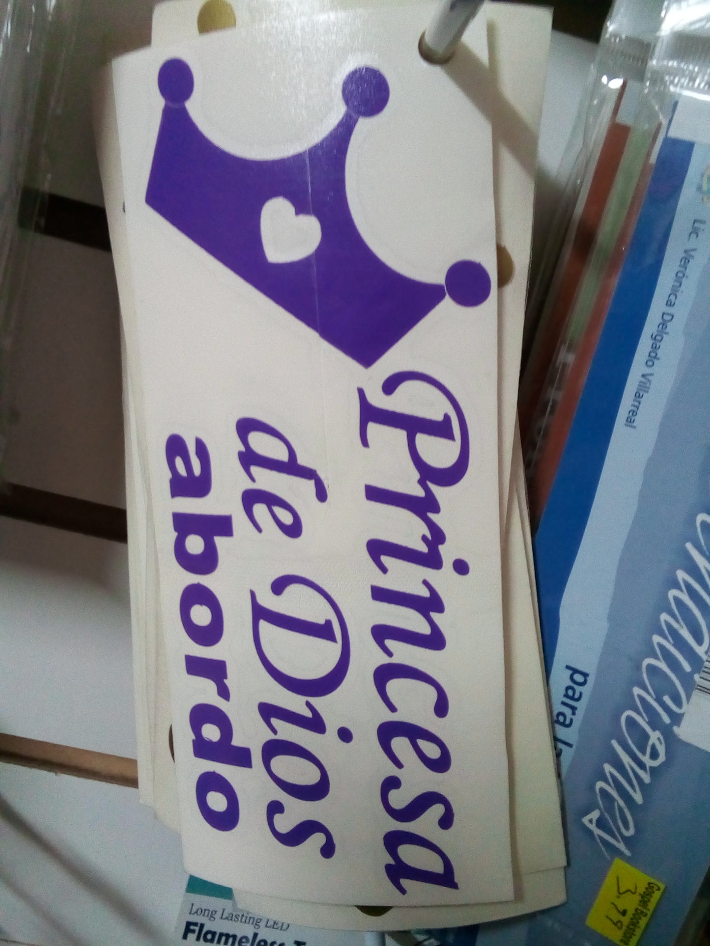 STICKER PRINCESA DE DIOS ABORDO — disponible en La Librería del Evangelio