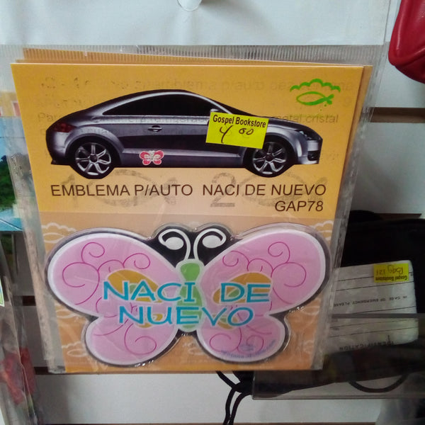 Emblema para autos NACI DE NUEVO