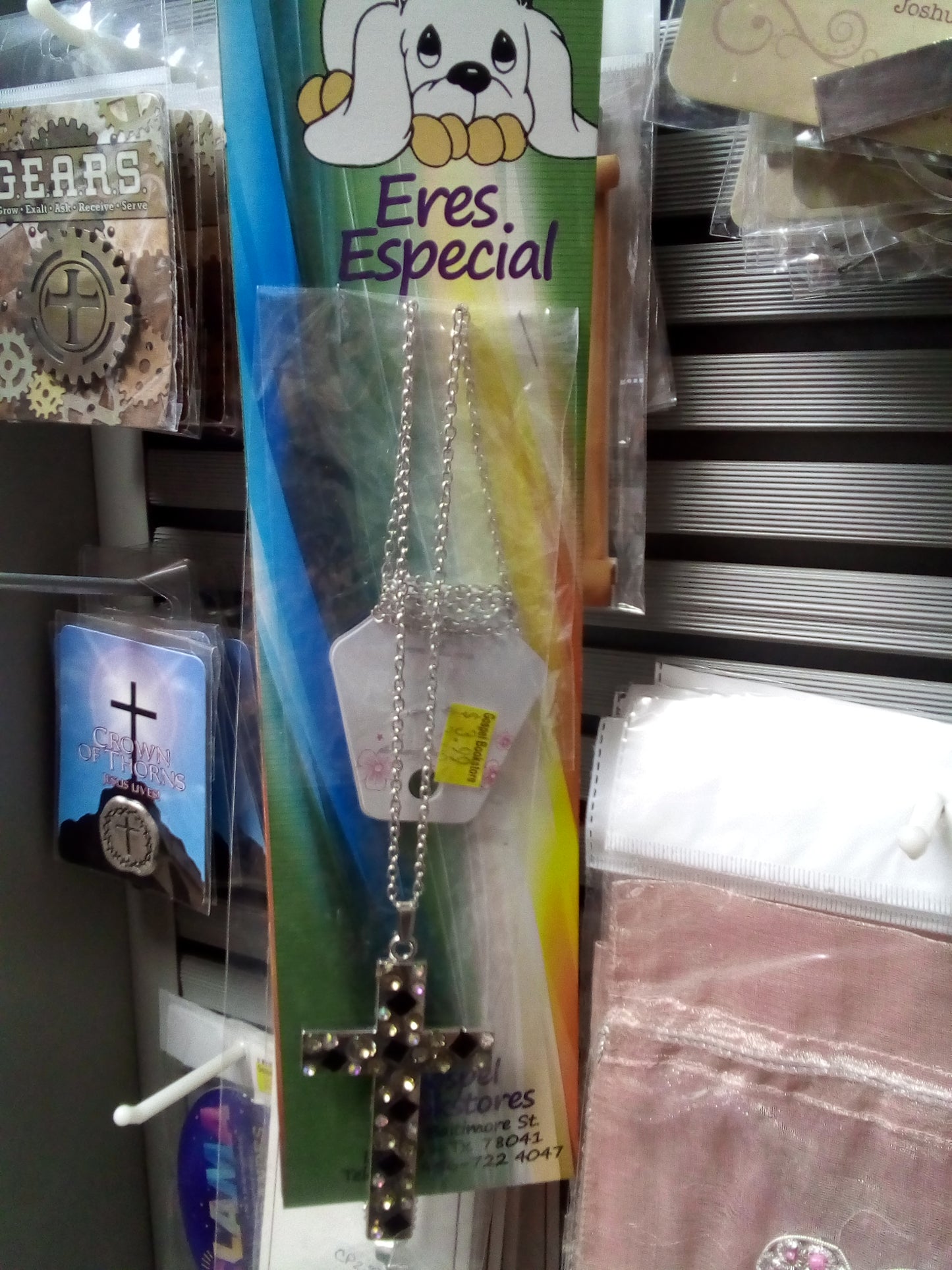 Cross chain necklace — available at The Gospel Bookstore
