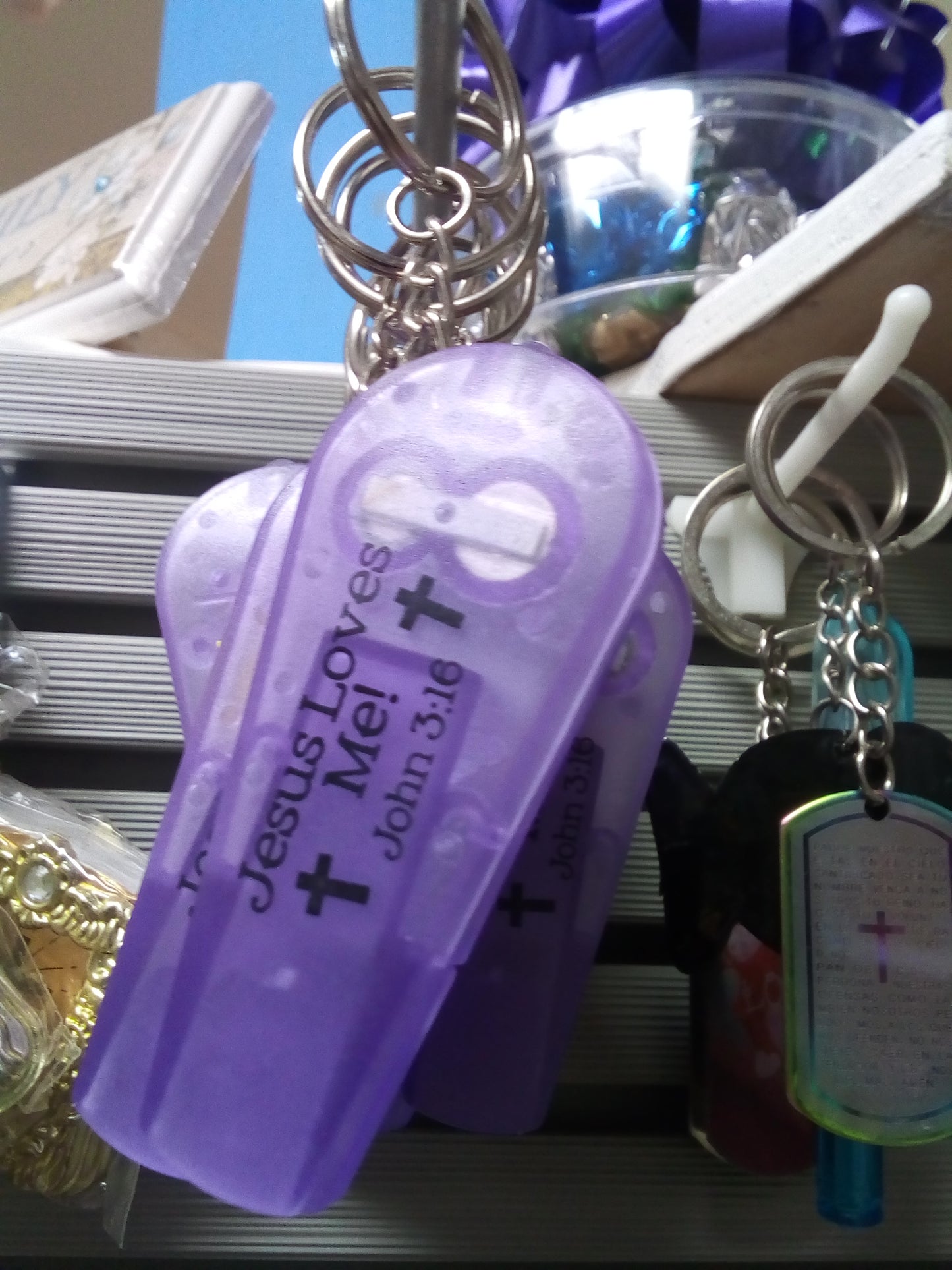 JESUS LOVES ME. KEYCHAIN LLAVERO — available at The Gospel Bookstore