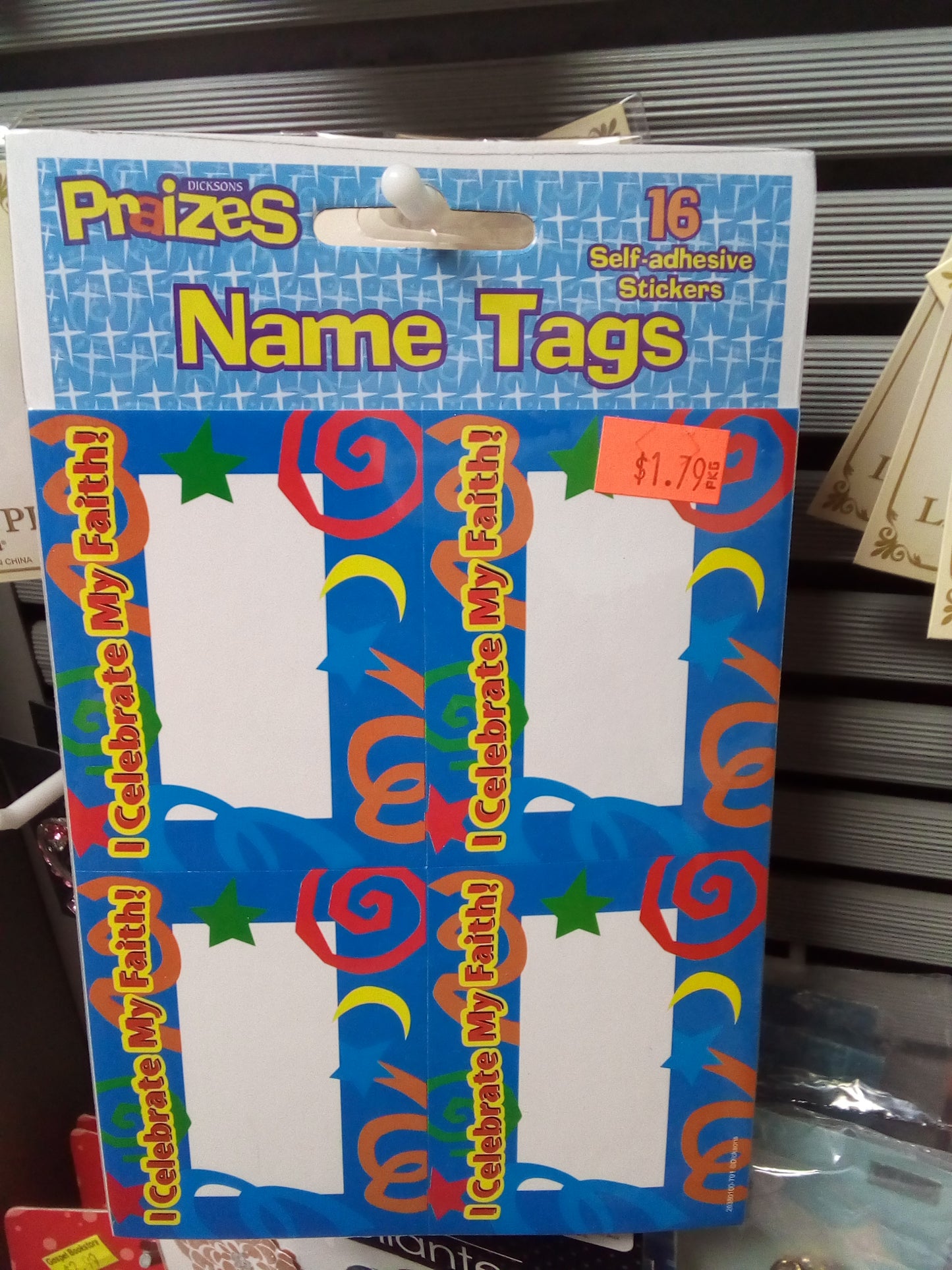 Name tags stickers