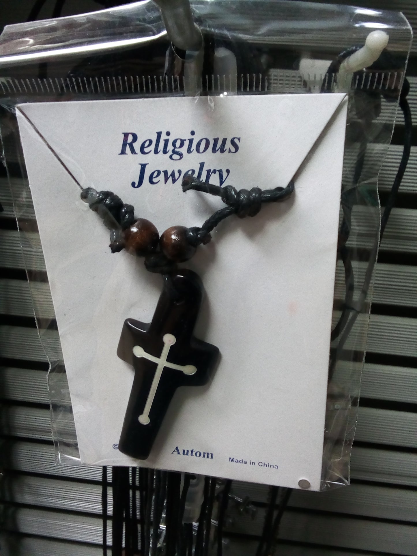 Necklace cross pendant