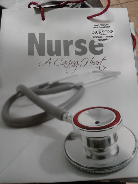 Nurse a caring Heart bag — available at The Gospel Bookstore