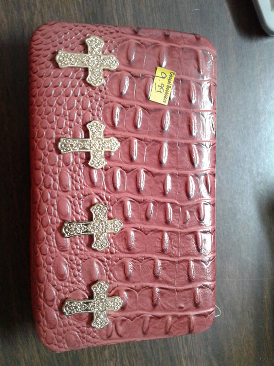Red wallet — available at The Gospel Bookstore