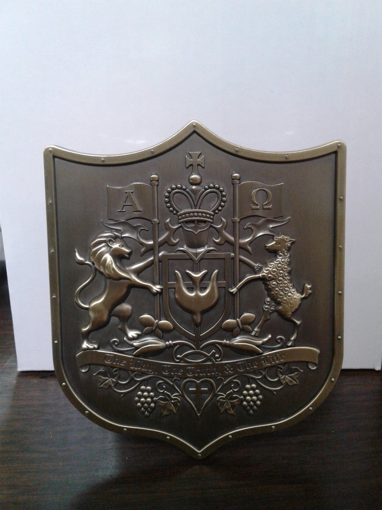 Coat of arms tabletop plaque