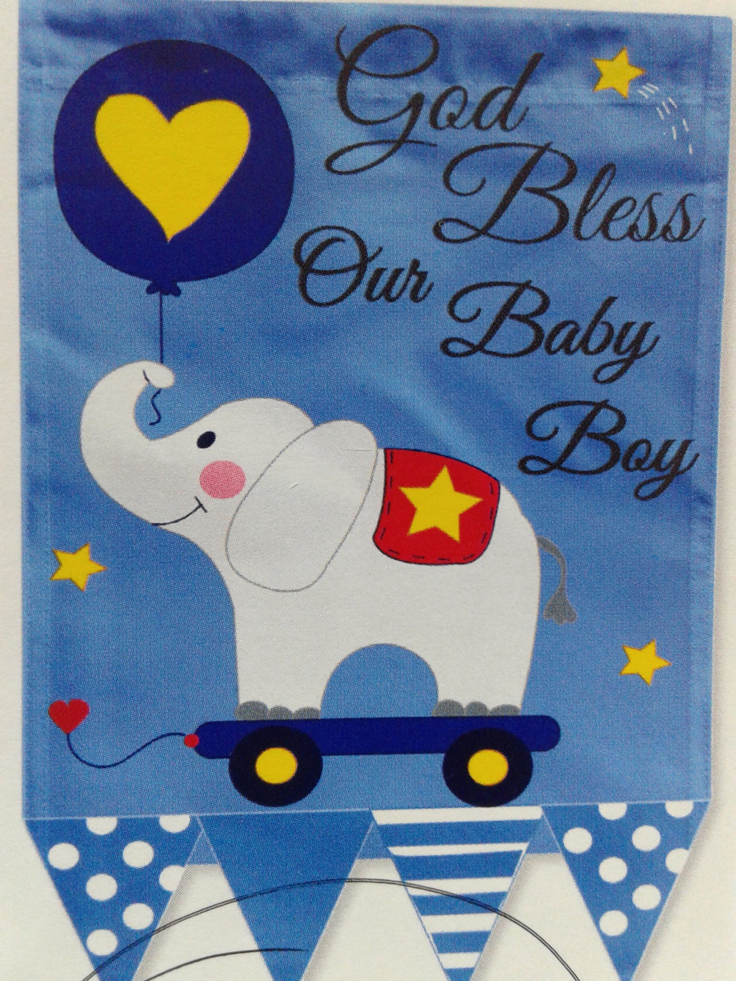 God Blessing our Baby boy garden flags