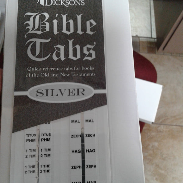 Silver Bible tabs