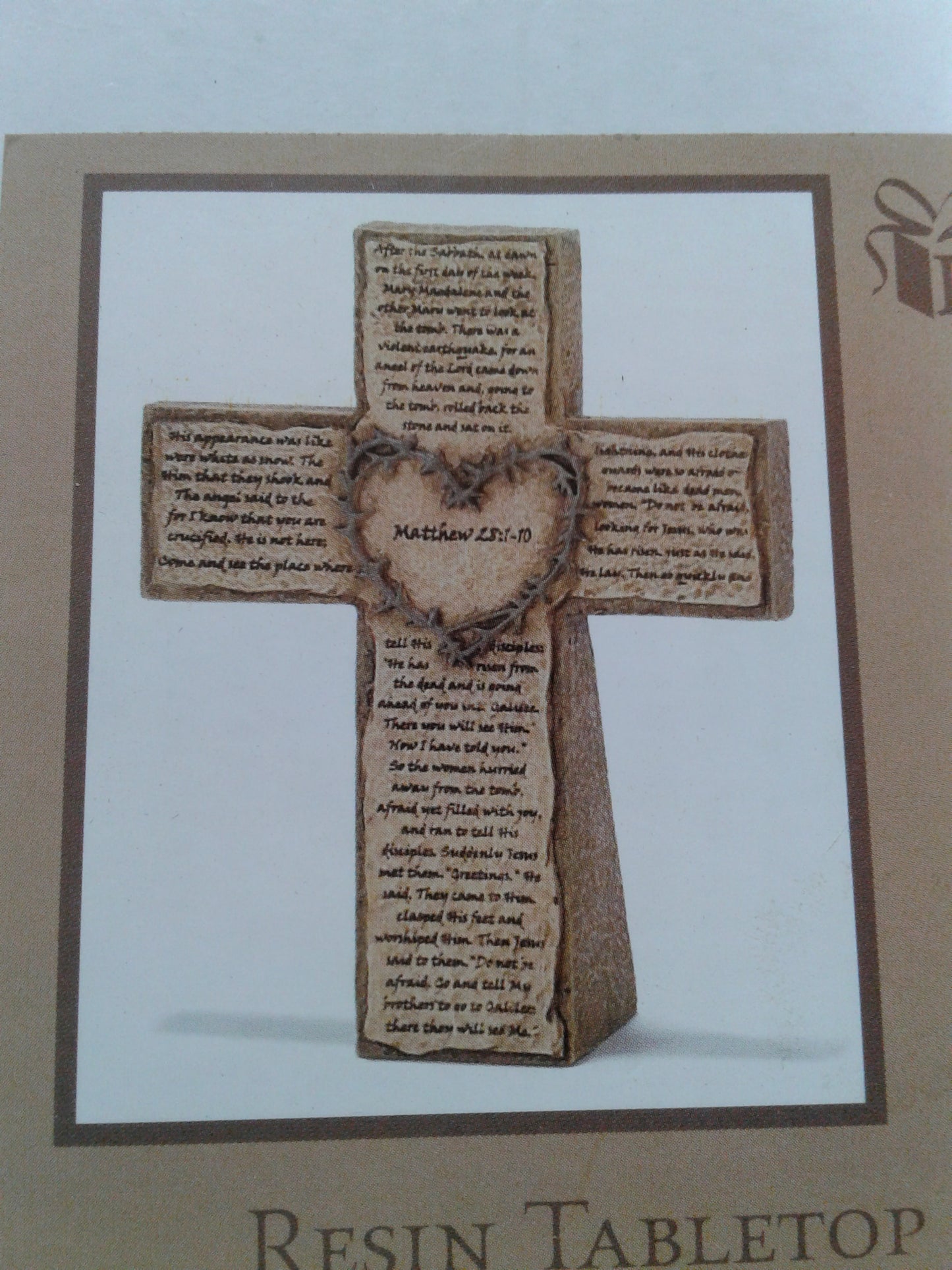 Tabletop cross crown of thorns