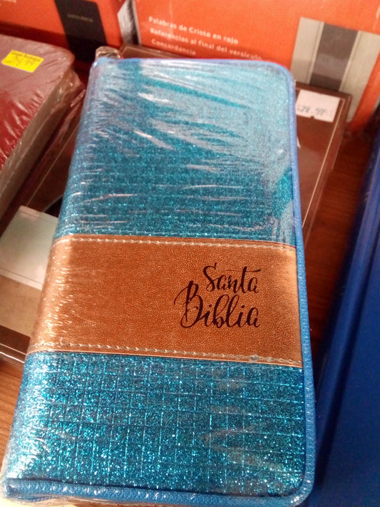 Santa biblia azul — disponible en La Librería del Evangelio